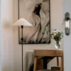 Astrid lampstativ 130 cm, Svart
