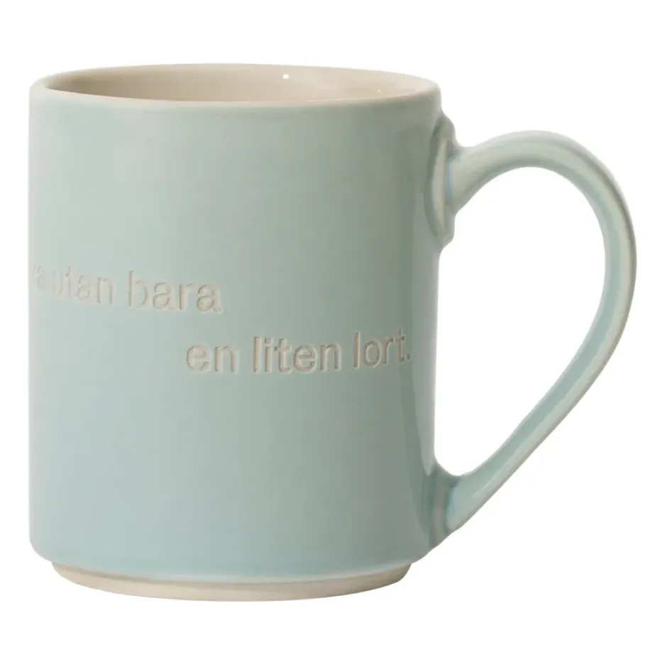 Astrid Lindgren mugg, annars är man ingen människa, Svensk text