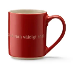 Astrid Lindgren mugg, den som är väldigt stark, svensk text