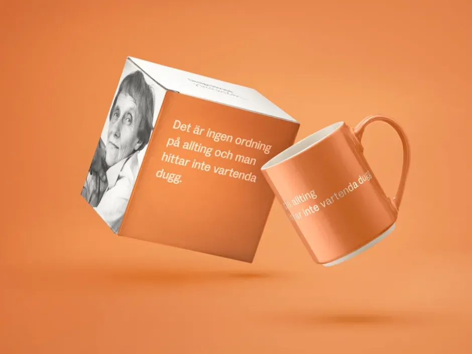 Astrid Lindgren mugg, det är ingen ordning…, Svensk text