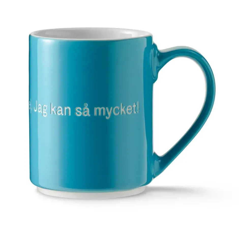 Astrid Lindgren mugg, det är konstigt med mig..., Svensk text
