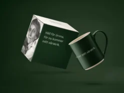Astrid Lindgren mugg, håll för örona, Svenskt text