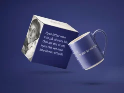 Astrid Lindgren mugg, hyss hittar man inte på, svensk text