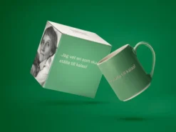 Astrid Lindgren mugg, jag vet en som ska…, Svensk text