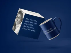 Astrid Lindgren mugg, man har ju alla åldrar, Svenskt text