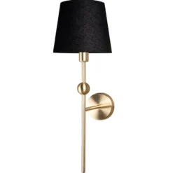 Astrid vägglampa, Borstad mässing