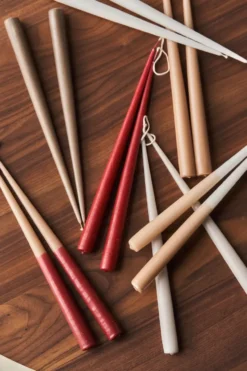 Atmosphere antikljus 4-pack 32 cm, Taupe