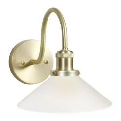 August vägglampa, Opal-mässing