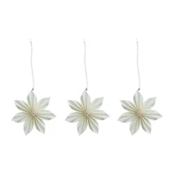 Aurora juldekoration 3-pack, White-brown