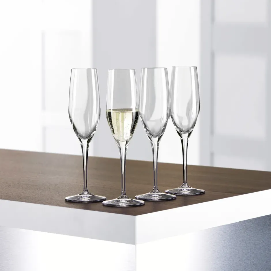 Authentis Champangeglas 19cl, 4-pack, klar