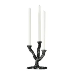 Ava ljusstake 22 cm, Antikgrå