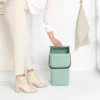 Avfallshink Sort & Go 25L, Jade Green