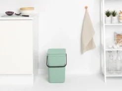 Avfallshink Sort & Go 25L, Jade Green