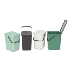 Avfallshink Sort & Go 25L, Jade Green