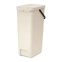 Avfallshink Sort & Go 40L, Soft Beige