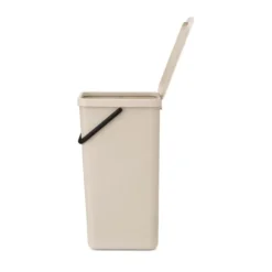 Avfallshink Sort & Go 40L, Soft Beige