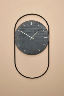 A-Wall väggklocka 41x76 cm, Black-brass