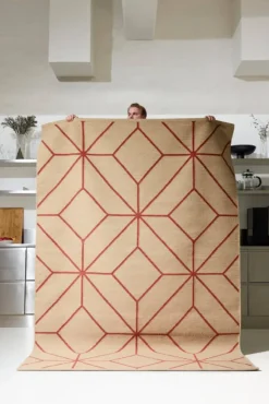 Ayur matta, Beige-Rust, 270x180 cm