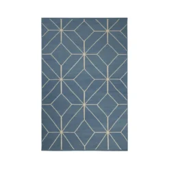 Ayur matta, heaven blue/offwhite, 230x320 cm