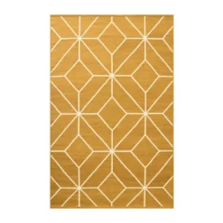 Ayur matta, Masala Yellow-Off White, 270x180 cm