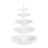 Babell kakfat-våningsfat big, Cotton white