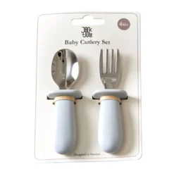 Baby bestickset 2 delar, Glacier grey