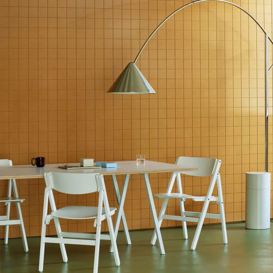 Backflip Chair stol, Cream white lackerad bok