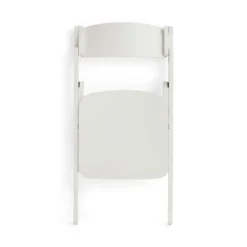 Backflip Chair stol, Cream white lackerad bok