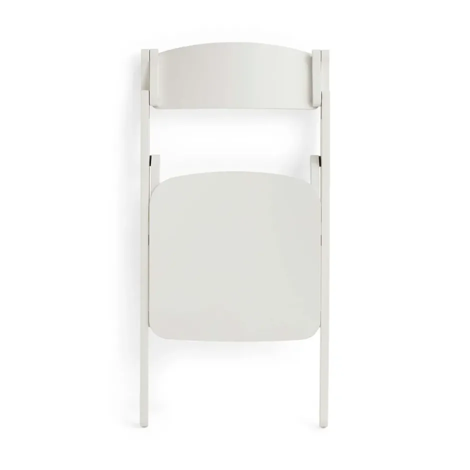 Backflip Chair stol, Cream white lackerad bok