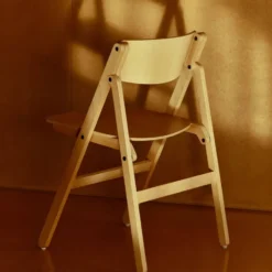 Backflip Chair stol, Golden lackerad bok