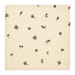 Baies bomullsservett 40x40 cm 4-pack, Natural-dark chocolate