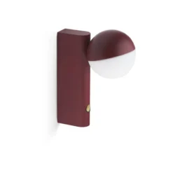 Balancer mini vägg- och bordslampa, Cherry red