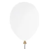 Balloon vägglampa, vit-ask