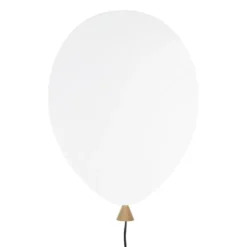 Balloon vägglampa, vit-ask