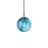 Ballroom pendel Ø20 cm, Guld-blue sky