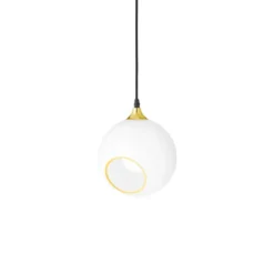 Ballroom pendel Ø20 cm, Guld-white snow