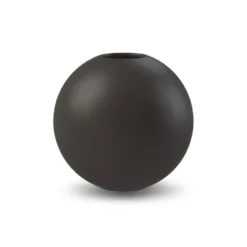 Ball vas black, 10 cm