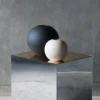 Ball vas black, 30 cm