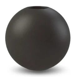 Ball vas black, 30 cm