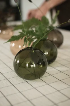 Ball vas Ø10 cm, Green
