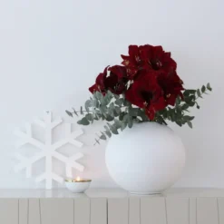 Ball vas white, 30 cm