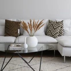 Ball vas white, 20 cm