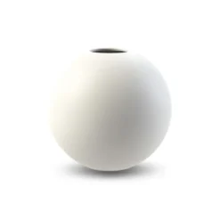 Ball vas white, 10 cm