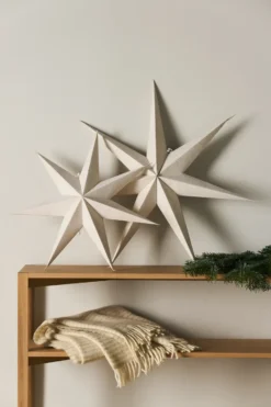 Bare adventsstjärna vit, 80 cm