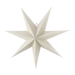 Bare adventsstjärna vit, 80 cm