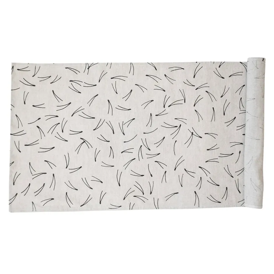 Barr bordslöpare 44x137 cm, Natur-svart