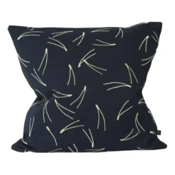Barr kuddfodral broderat 48x48 cm, Antracitblå