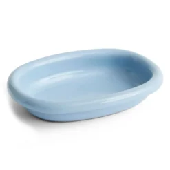 Barro ovalt serveringsfat, Light blue, small 20x27,5 cm
