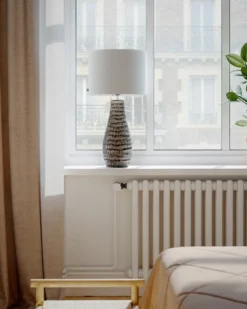 Bartha bordslampa 74 cm, Brun-beige