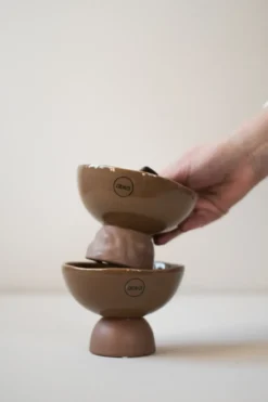 Base Dome skål S Ø12 cm, Nougat